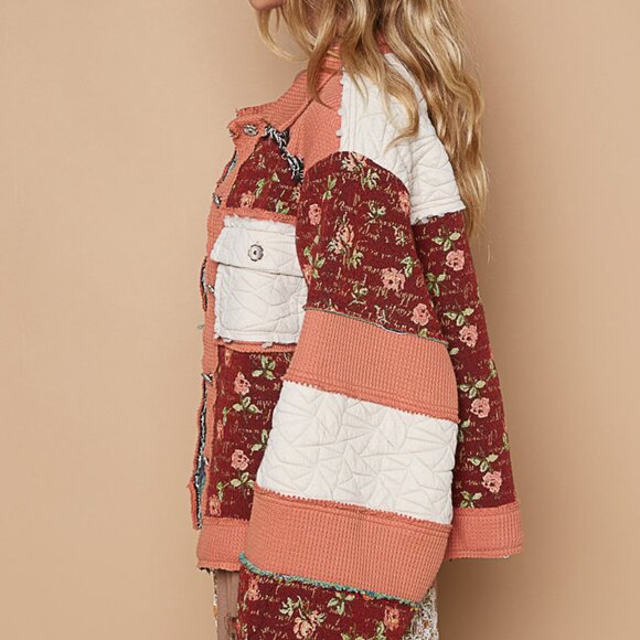 Just In! Pol Quilted Button down Jacket NWT Size S-L - Picture 4 of 5